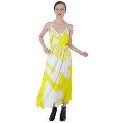 Golden Yellow Rose Tie Back Maxi Dress by Janetaudreywilson