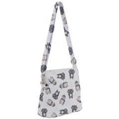 Cute Seamless Pattern With Koala Panda Bear Zipper Messenger Bag by Amaryn4rt