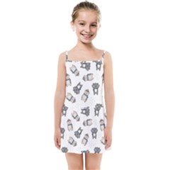 Cute Seamless Pattern With Koala Panda Bear Kids  Summer Sun Dress by Amaryn4rt