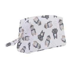 Cute Seamless Pattern With Koala Panda Bear Wristlet Pouch Bag (medium) by Amaryn4rt