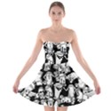 Graffiti Spray Can Characters Seamless Pattern Strapless Bra Top Dress View1