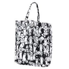 Graffiti Spray Can Characters Seamless Pattern Giant Grocery Tote by Amaryn4rt