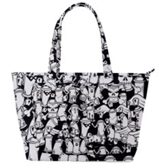 Graffiti Spray Can Characters Seamless Pattern Back Pocket Shoulder Bag  by Amaryn4rt