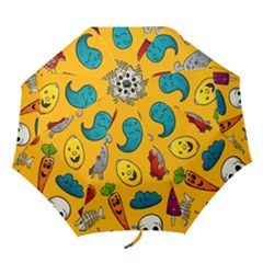 Graffiti Characters Seamless Ornament Folding Umbrellas by Amaryn4rt