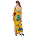 Graffiti Characters Seamless Ornament Maxi Chiffon Cover Up Dress View2