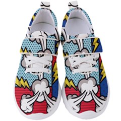 Rays Smoke Pop Art Style Vector Illustration Women s Velcro Strap Shoes by Amaryn4rt