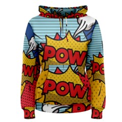 Pow Word Pop Art Style Expression Vector Women s Pullover Hoodie by Amaryn4rt