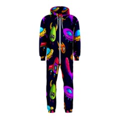 Space Pattern Hooded Jumpsuit (kids)