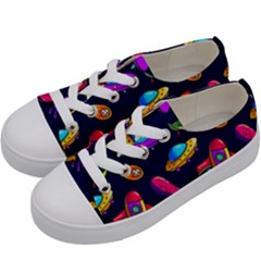 Space Pattern Kids  Low Top Canvas Sneakers by Amaryn4rt