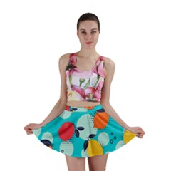 Pop Art Style Citrus Seamless Pattern Mini Skirt by Amaryn4rt
