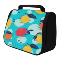 Pop Art Style Citrus Seamless Pattern Full Print Travel Pouch (small) by Amaryn4rt