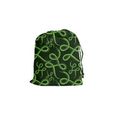 Snakes Seamless Pattern Drawstring Pouch (small)