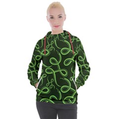 Snakes Seamless Pattern Women s Hooded Pullover by Amaryn4rt