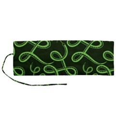 Snakes Seamless Pattern Roll Up Canvas Pencil Holder (m) by Amaryn4rt