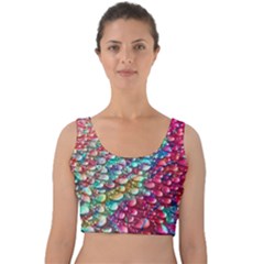 Rainbow Support Group  Velvet Crop Top