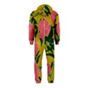 Pink Flower Seamless Pattern Hooded Jumpsuit (Kids) View2