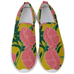 Pink Flower Seamless Pattern Men s Slip On Sneakers by Amaryn4rt