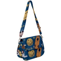 Missile Pattern Saddle Handbag by Amaryn4rt