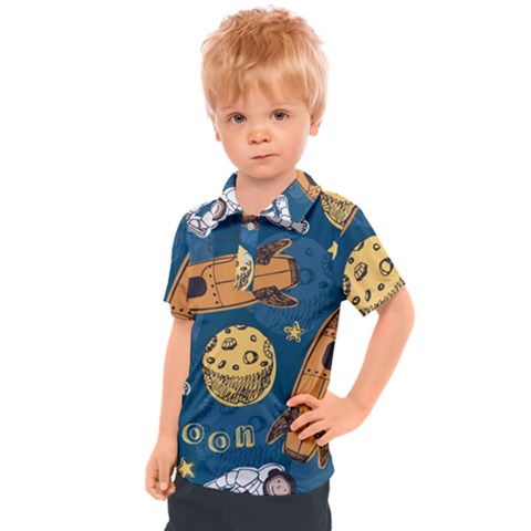 Missile Pattern Kids  Polo Tee by Amaryn4rt