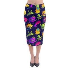 Space Patterns Midi Pencil Skirt by Amaryn4rt