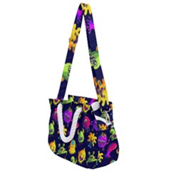 Space Patterns Rope Handles Shoulder Strap Bag by Amaryn4rt