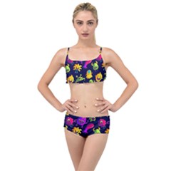 Space Patterns Layered Top Bikini Set by Amaryn4rt