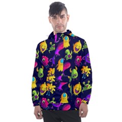 Space Patterns Men s Front Pocket Pullover Windbreaker by Amaryn4rt