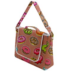 Doughnut Doodle Colorful Seamless Pattern Box Up Messenger Bag by Amaryn4rt