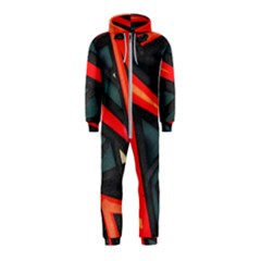 Graffiti Detail Wallpaper Texture Background Hooded Jumpsuit (kids)