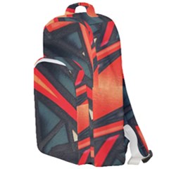 Graffiti Detail Wallpaper Texture Background Double Compartment Backpack