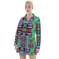 Corridor Nightmare Women s Long Sleeve Casual Dress by ScottFreeArt