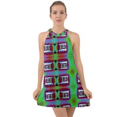 Corridor Nightmare Halter Tie Back Chiffon Dress by ScottFreeArt