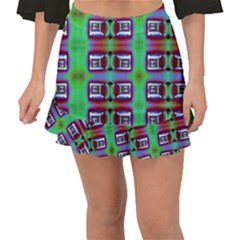 Corridor Nightmare Fishtail Mini Chiffon Skirt