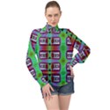 Corridor Nightmare High Neck Long Sleeve Chiffon Top View1