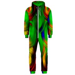 Pebbles In A Rainbow Pond Hooded Jumpsuit (men) 