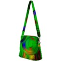 Pebbles In A Rainbow Pond Zipper Messenger Bag View2