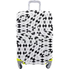 Black And White Ethnic Print Luggage Cover (large) by dflcprintsclothing