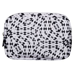 Black And White Ethnic Print Make Up Pouch (small) by dflcprintsclothing