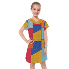 Dotted Colors Background Pop Art Style Vector Kids  Drop Waist Dress by Amaryn4rt