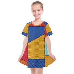 Dotted Colors Background Pop Art Style Vector Kids  Smock Dress by Amaryn4rt