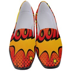 Explosion Boom Pop Art Style Women s Classic Loafer Heels by Amaryn4rt