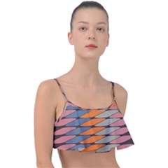 Zappwaits Pattern Frill Bikini Top by zappwaits