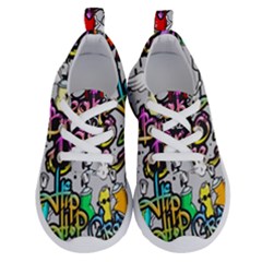 Hip Hop Background Running Shoes by Amaryn4rt