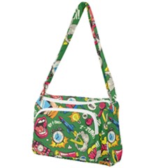 Pop Art Colorful Seamless Pattern Front Pocket Crossbody Bag by Amaryn4rt