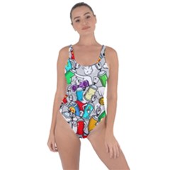 Graffit Characters Seamless Pattern Art Bring Sexy Back Swimsuit by Amaryn4rt