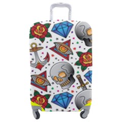 Full Color Flash Tattoo Patterns Luggage Cover (medium) by Amaryn4rt