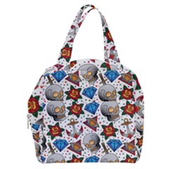 Full Color Flash Tattoo Patterns Boxy Hand Bag by Amaryn4rt