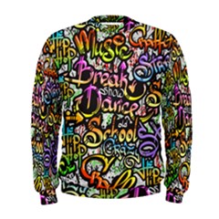 Graffiti Word Seamless Pattern Men s Sweatshirt by Amaryn4rt