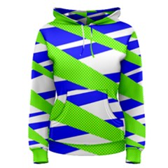 Abstract triangles pattern, dotted stripes, grunge design in light colors Women s Pullover Hoodie