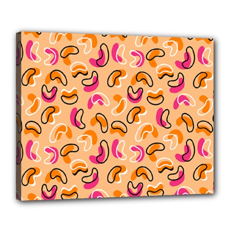 Beans Pattern Canvas 20  X 16  (stretched) by designsbymallika